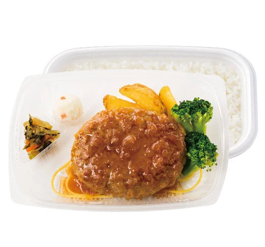 たっぷり玉ねぎでさっぱり 和風オニオンソースハンバーグ弁当